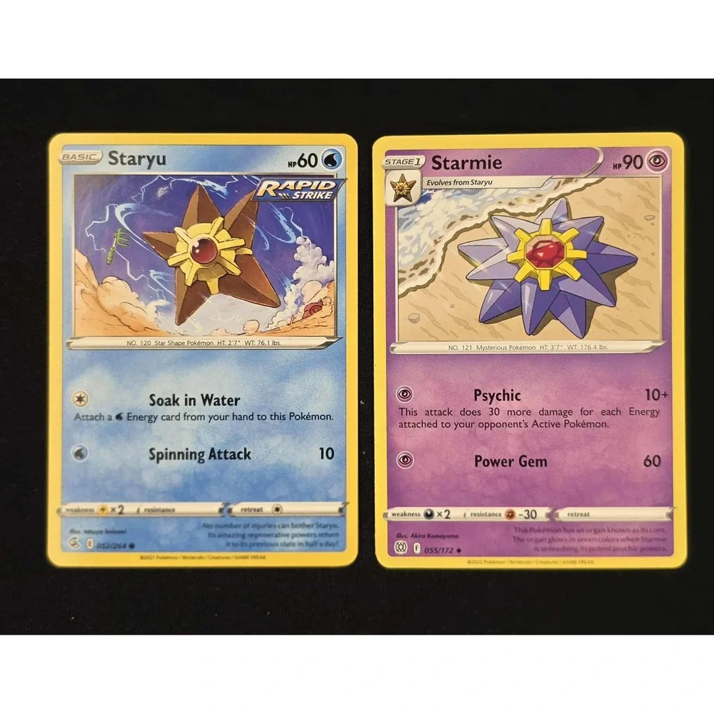 pokemon staryu card Pokemon Trading Card Game XY Base Set Common Staryu #33